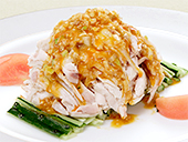 蒸し鶏の冷菜 バンバンジーソース
